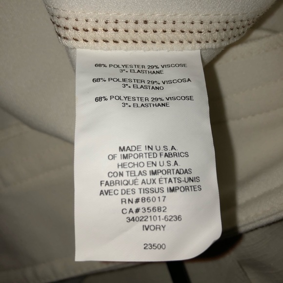 Bebe Ivory Triple Side Stitch Pants- New - Sz 0 - Picture 5 of 13